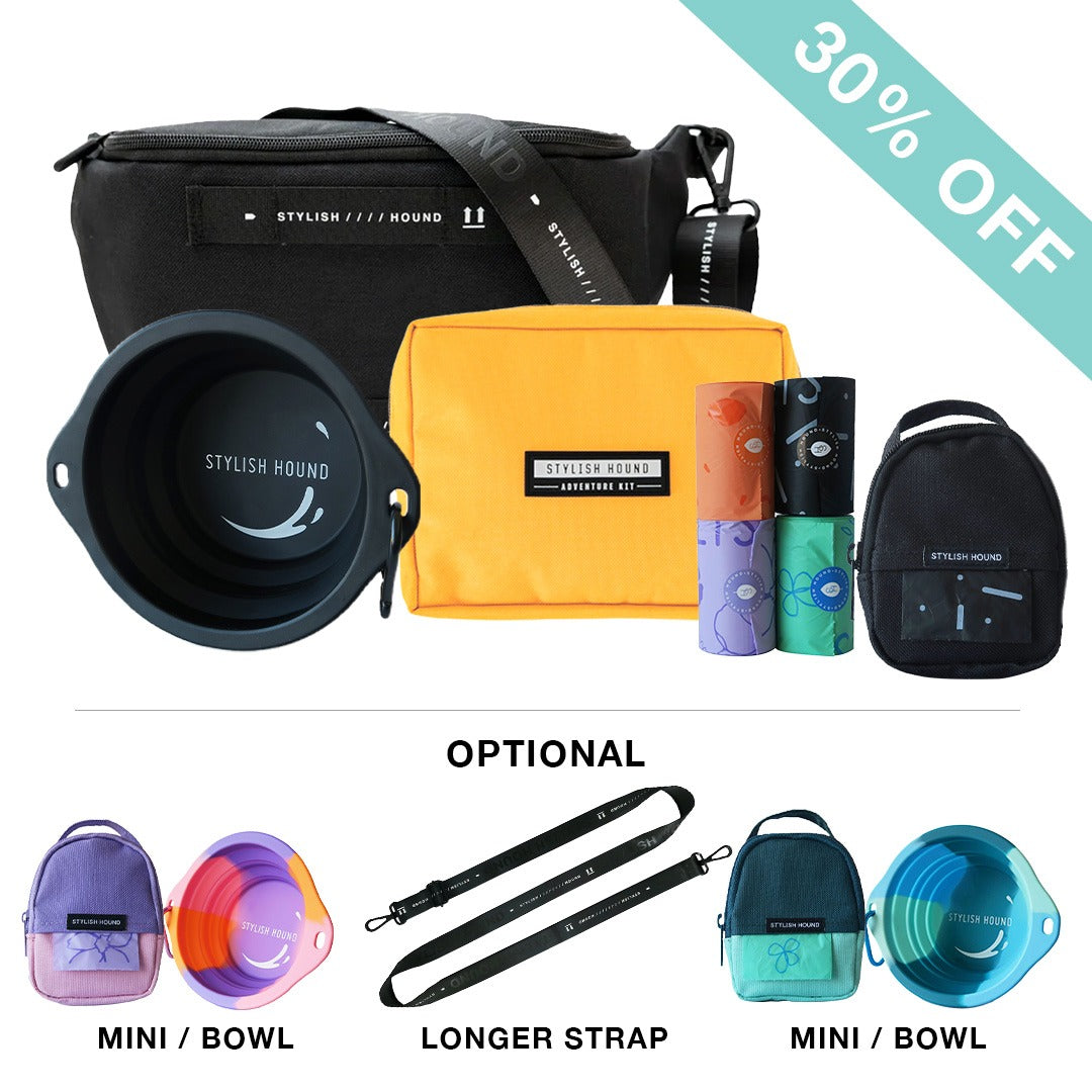 Black S.H Waist/Cross Body Bag + Express Pouch