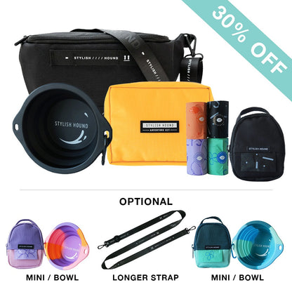 Black S.H Waist/Cross Body Bag + Express Pouch