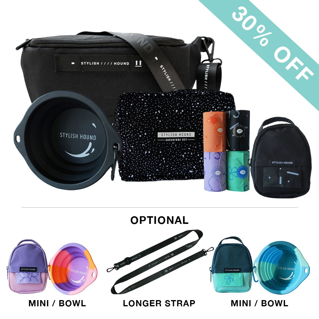 Black S.H Waist/Cross Body Bag + Express Pouch