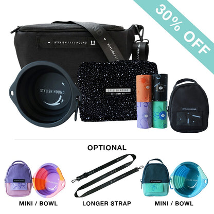 Black S.H Waist/Cross Body Bag + Express Pouch