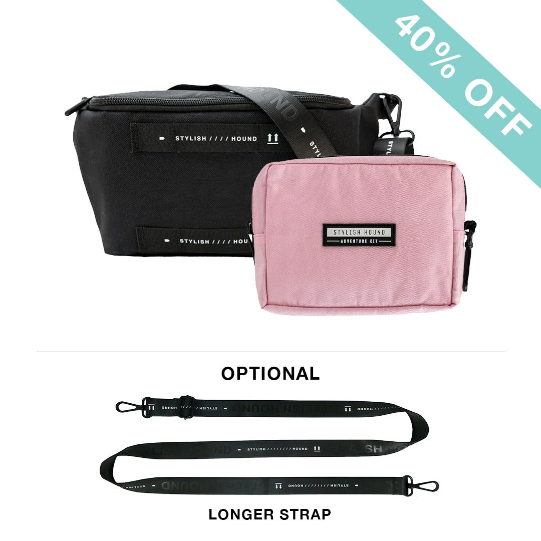 Black S.H Waist/Cross Body Bag + Express Pouch