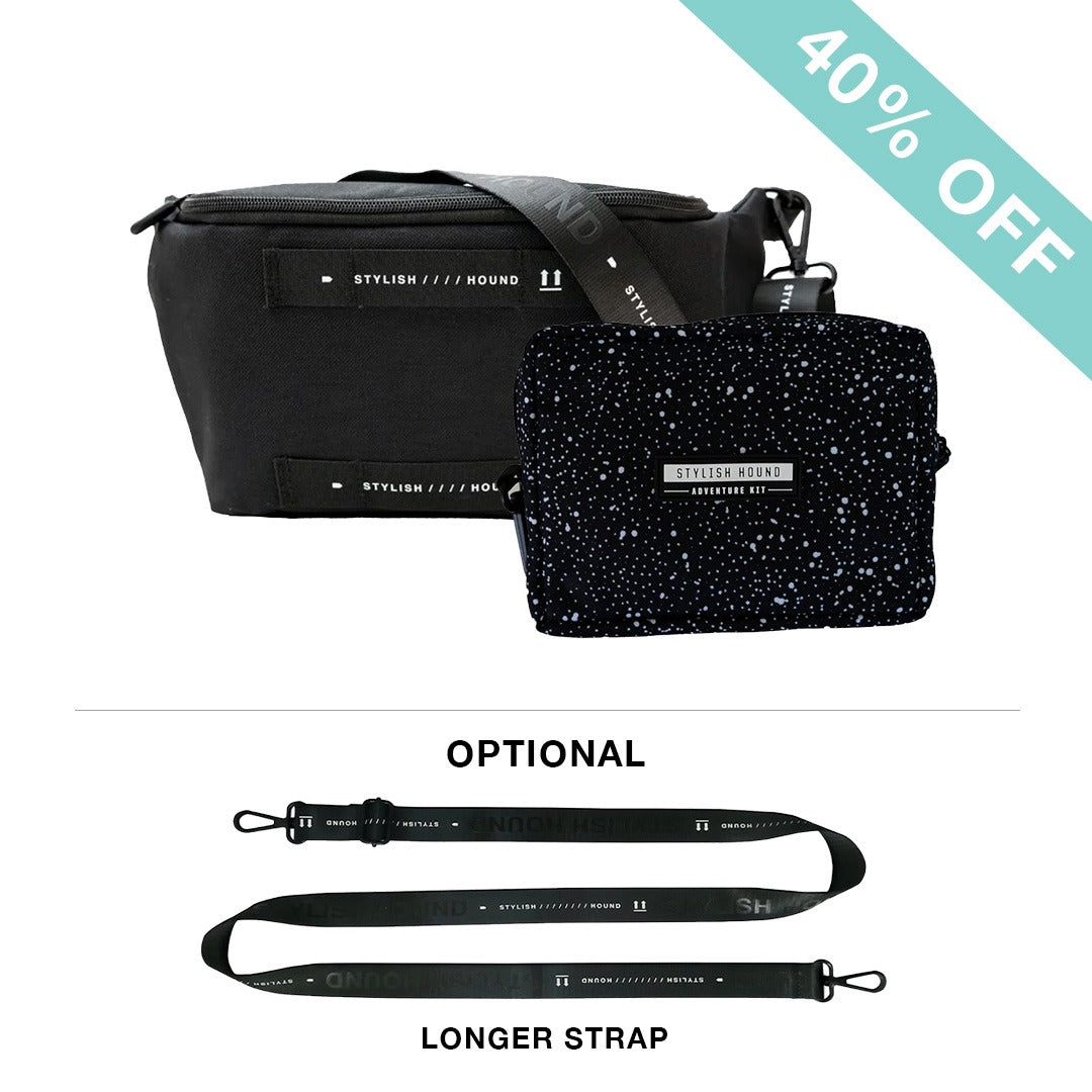 Black S.H Waist/Cross Body Bag + Express Pouch