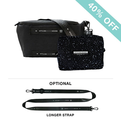 Black S.H Waist/Cross Body Bag + Express Pouch