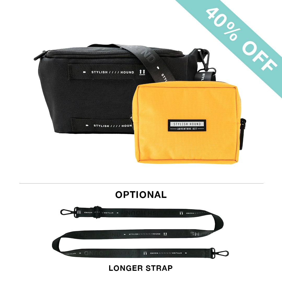 Black S.H Waist/Cross Body Bag + Express Pouch