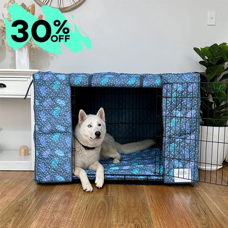 Geo Quilted Crate Cover