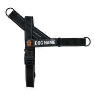 Jet Black Personalised No-Pull Harness