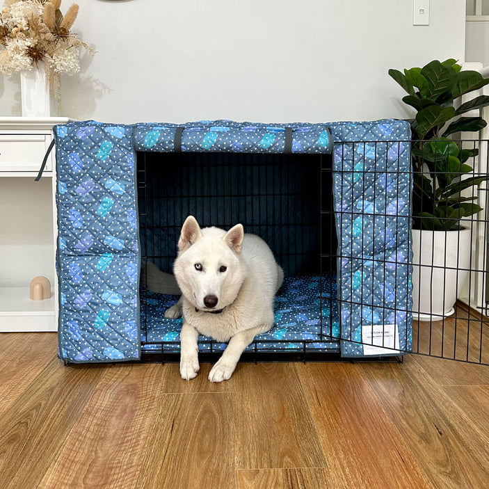 Geo Quilted Crate Cover