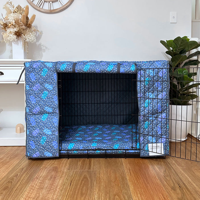 Geo Quilted Crate Cover