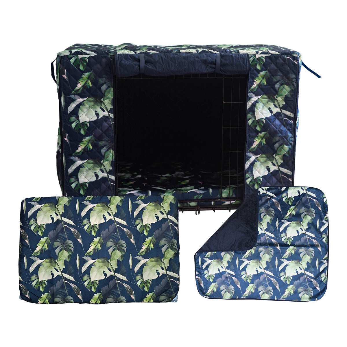 Quilted Crate Cover +  Mattress & Mattress Cover + Crate Blanket