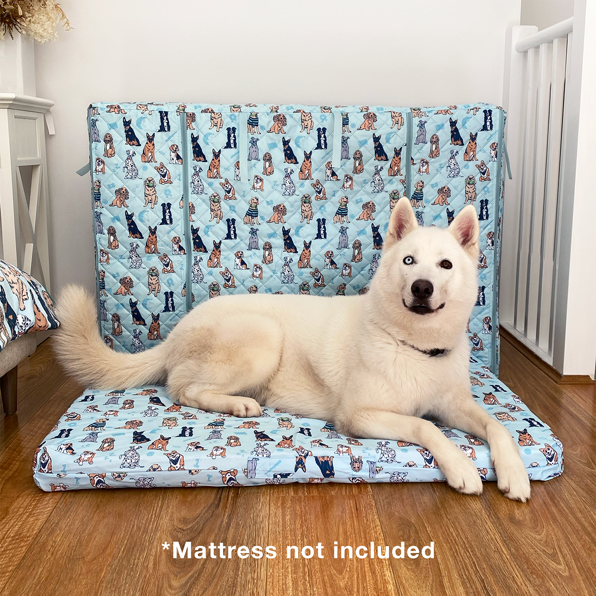 Woof Pack Quilted Crate Cover