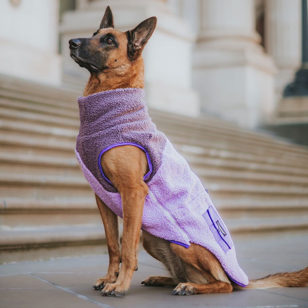Lilac Fleece Vest