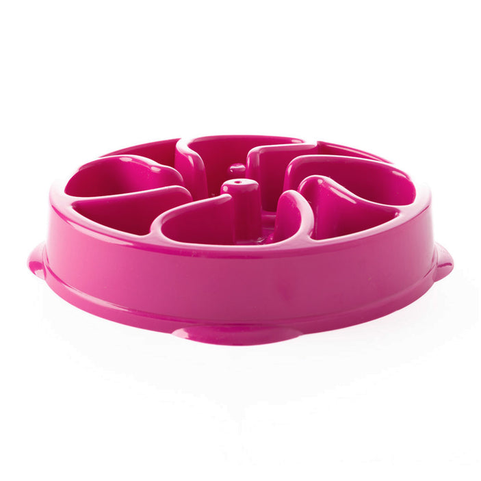 Pink Flower Slow Feeder Bowl