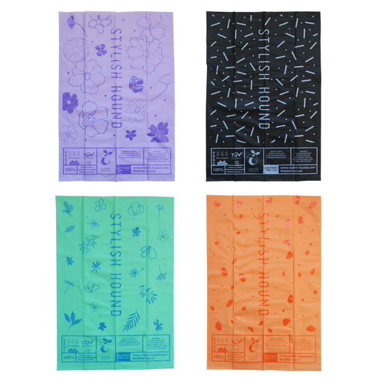 16 Rolls Compostable Biodegradable Poop Bag - 16 Rolls