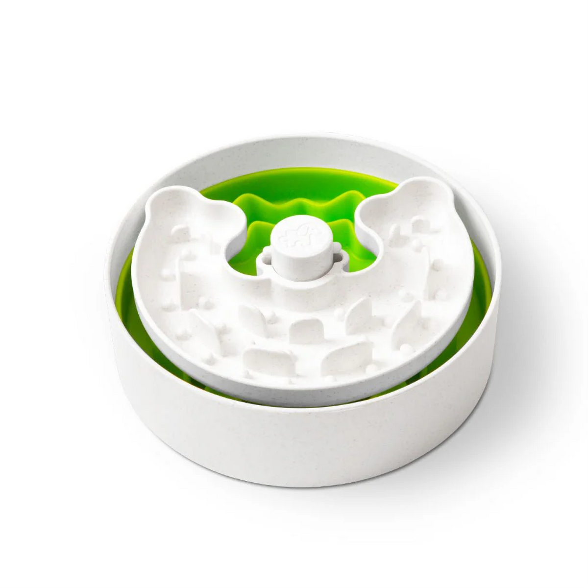 Lime Puzzle Feeder Bowl