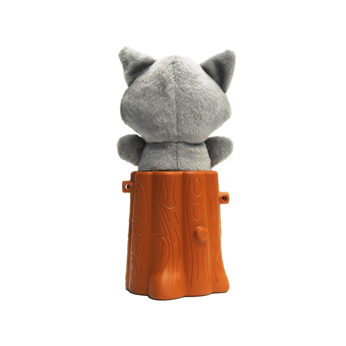 Raccoon 2in1 Soft + Rubber Toy Treat Dispenser