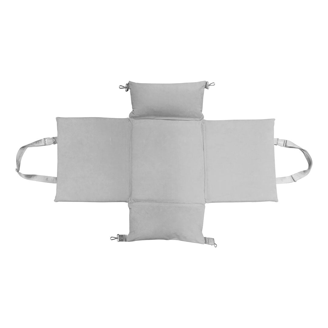 Car Seat and Travel Home Soft Grey + Isofix Safety Belt