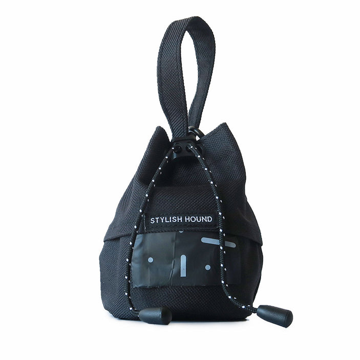 Black Mini Drawstring Satchel