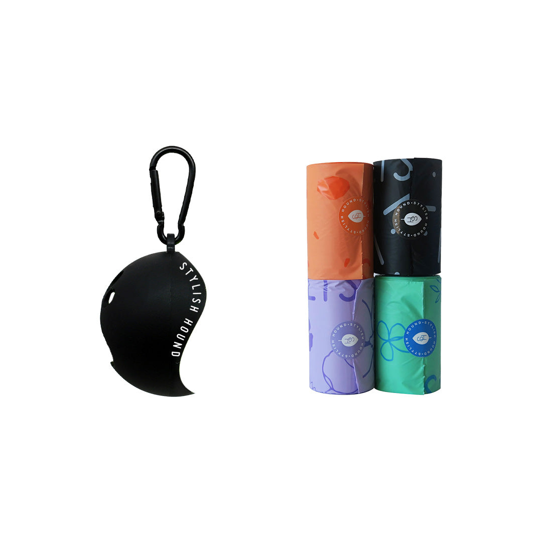 Poop Bag + Ball Holder