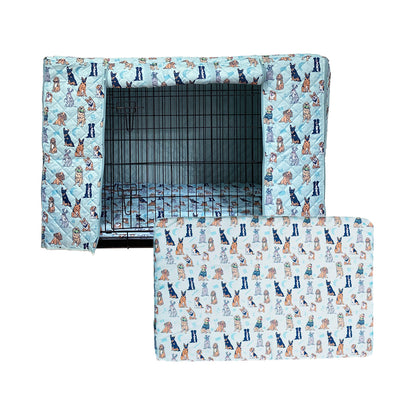 Quilted Crate Cover +  Mattress & Mattress Cover + Crate Blanket