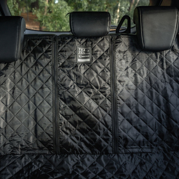 Black Back Seat Cover w Travel Bag