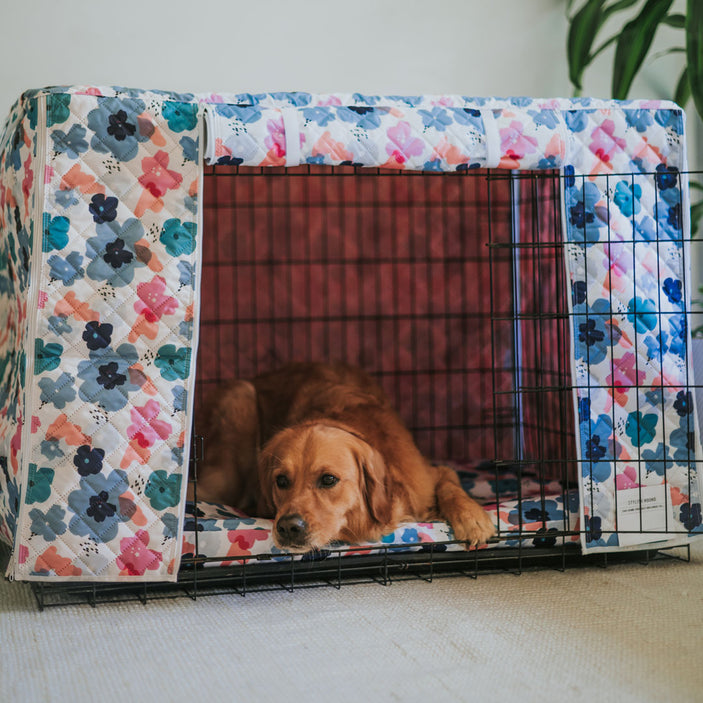 Daisy Quilted Crate Cover