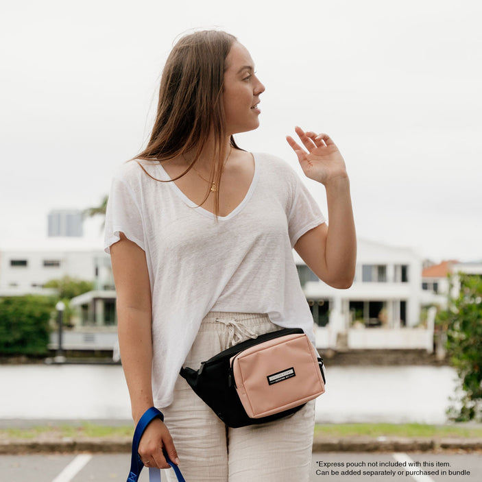 Black S.H Waist / Cross Body Bag