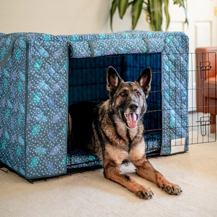 Geo Quilted Crate Cover