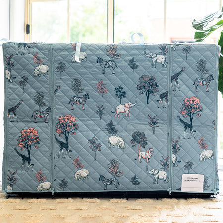 Safari Quilted Crate Cover