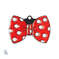 Dotted Bowtie Red Charm - stylish-hound.com