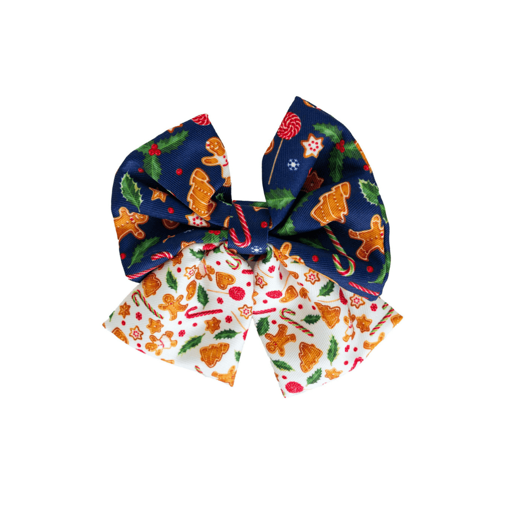 Gingerbread Christmas Sailor Bow
